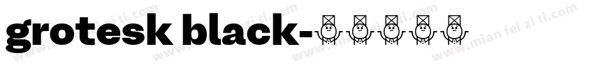grotesk black字体转换